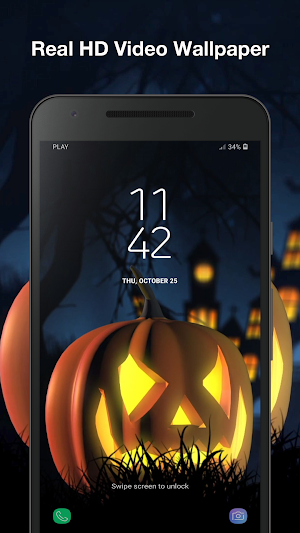 Halloween Night Live Wallpaper PRO Screenshot 3