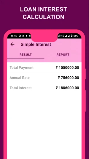 LoanYes - EMI Loan Calculator Screenshot 2