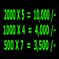 Cash count currency calculator