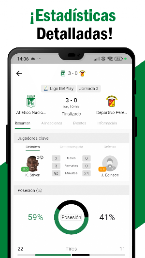 Live Atlético Colombia Futbol Screenshot 1