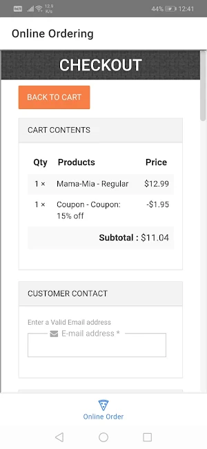 Restolabs Order Demo Screenshot 2