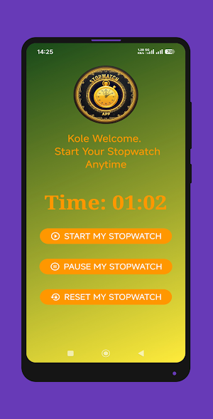 YellowStopwatch Screenshot 3