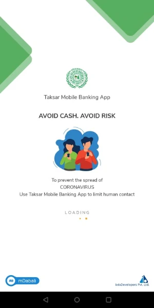 Taksar Mobile Banking App Screenshot 0