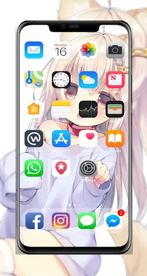 Anime Cat Girl Wallpaper Screenshot 1