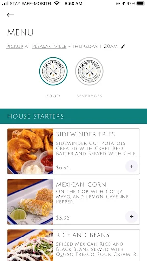 The Taco Project App Screenshot 2
