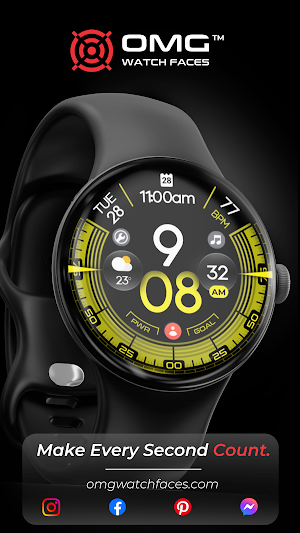 OMG 340 - Minimal Watch Face Screenshot 2