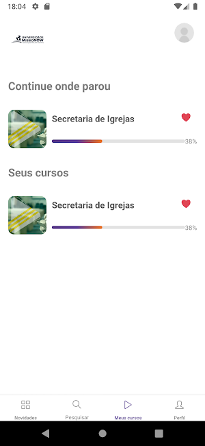 Universidade Missionow Screenshot 2