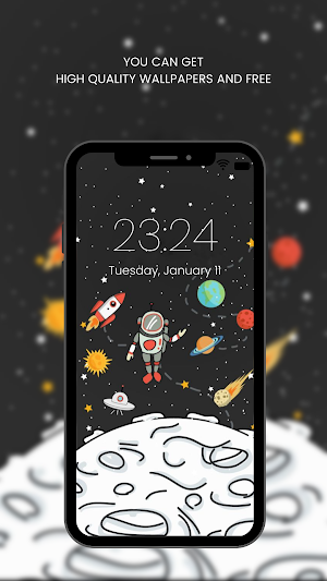 Cute Astronaut Wallpapers HD Screenshot 3