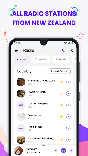 Radio New Zealand: FM Radio & NZ Music Stations Screenshot 0