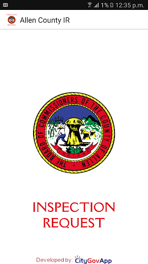 Allen County InspectionRequest Screenshot 0