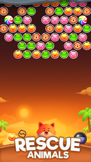 Animal Kingdom Bubble Shooter Screenshot 2