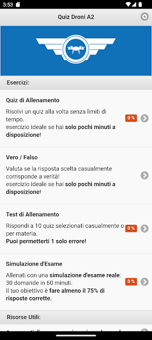 Quiz Droni A2 Screenshot 0