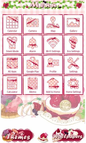 Strawberry Picnic Theme +HOME Screenshot 2