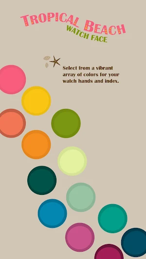 Tropical Beach Watch Face Screenshot 1