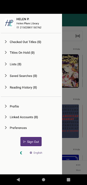 Helen Plum Library Screenshot 1