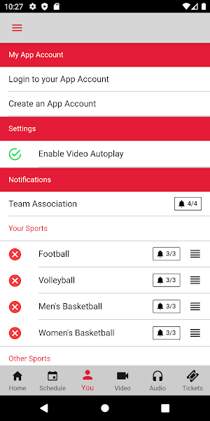 Official Nebraska Huskers Screenshot 1