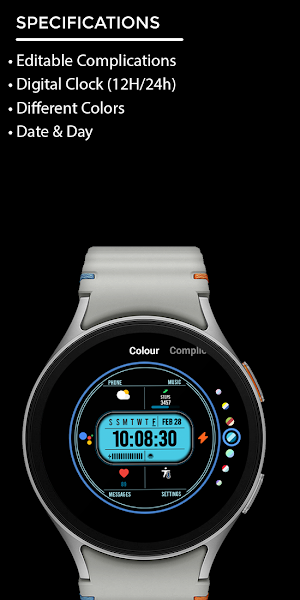 Night 85 - watch face Screenshot 3