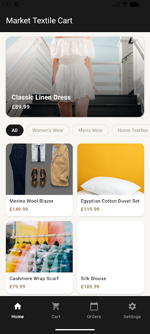 Market Textile Cart Screenshot 0