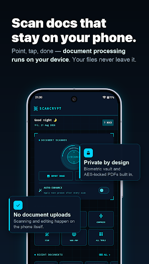 ScanCrypt - PDF Scanner & OCR Screenshot 1