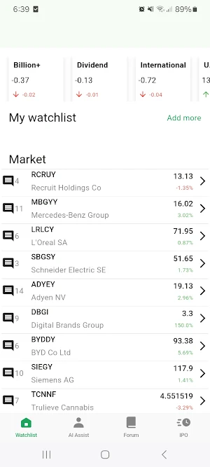 OTC Stock Forum Screenshot 0