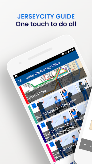 Jersey City Bus Map Offline Screenshot 0