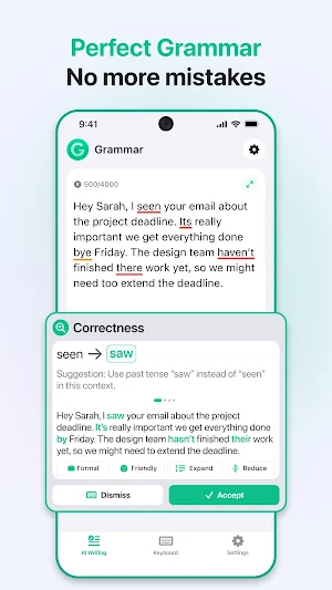 Grammar Check Corrector by AI Screenshot 1