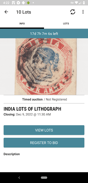 NityaPushta Auctions Screenshot 1