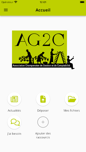 Mon espace AG2C Screenshot 1