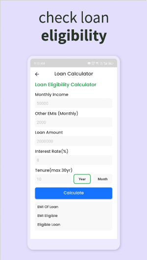 LoanMaster EMI Loan Calculator Screenshot 3