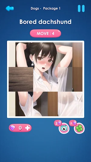 Sexy slide girls: piece puzzle Screenshot 3