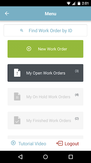 FacilityDude Work Center Screenshot 0