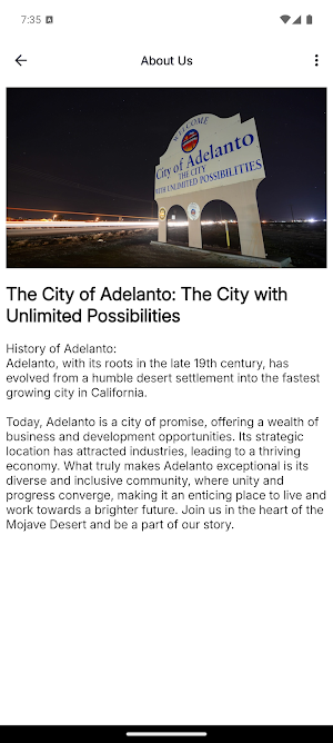 MyAdelanto:City Mobile App Screenshot 1
