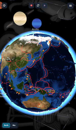 LiveGlobe: ISS & Earthquakes Screenshot 3
