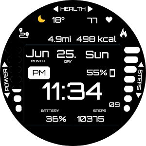 GRBL BLK Watch Face Screenshot 1