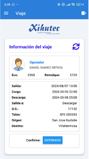 Operadores Xihutec Screenshot 1