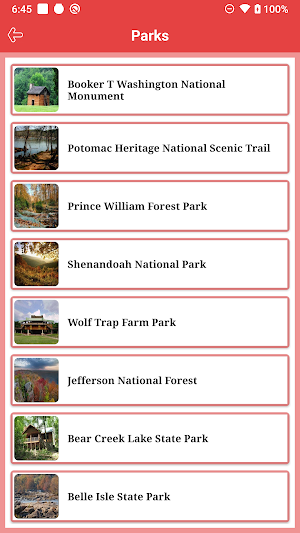 Virginia National and State Parks Screenshot 2