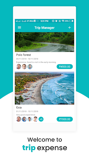 Trip Expense Manager Screenshot 0