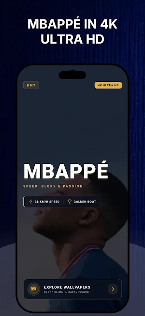 Kylian Mbappe 4K HD Wallpaper Screenshot 0