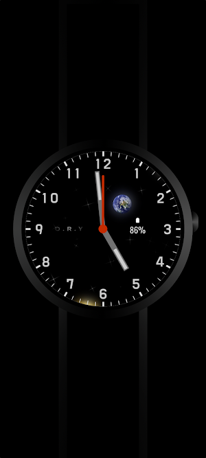 Space Time Analog Watchface Screenshot 0