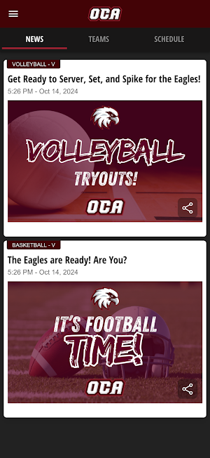 OCA Eagles Screenshot 1
