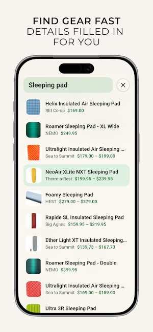 MetaGear: Outdoor Gear Tracker Screenshot 1