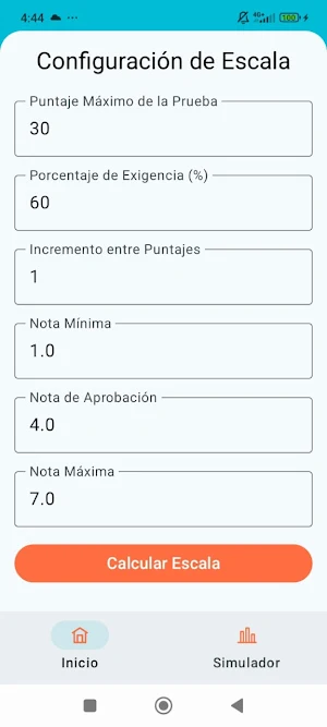 Escala de Notas Screenshot 0