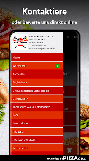 Jeffreys Burger Augsburg Screenshot 2