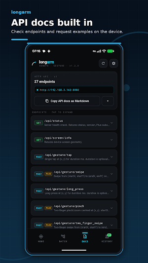 longarm MCP & REST automation Screenshot 2