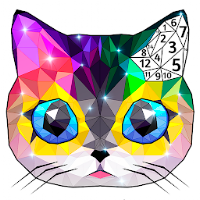 Polyart Coloring by Numbers