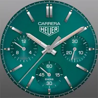 TAG Carrera Green Watch Face