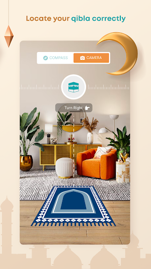 Qibla Direction, Prayer Times Screenshot 0