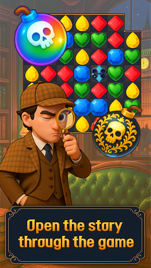 Sherlock Holmes Mystery Match3 Screenshot 2