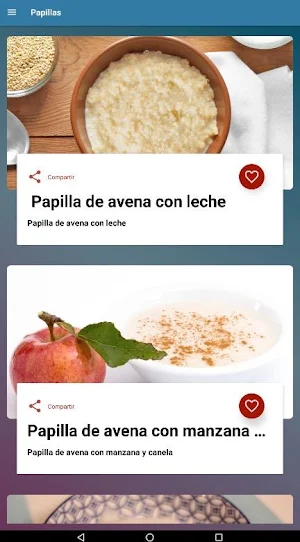 Comidas para Bebés Screenshot 2
