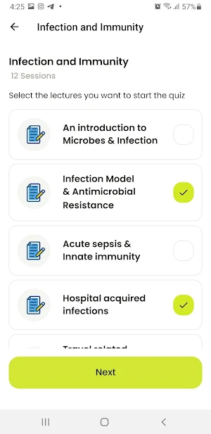 UniQuiz Screenshot 2